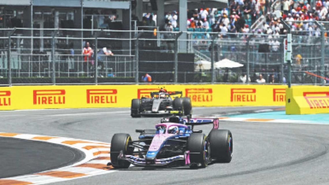 Colapinto brilló: larga en octava posición en el Gran Premio de Miami