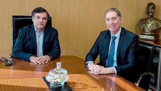 Santilli recibió a Rovira, el esquivo aliado misionero
