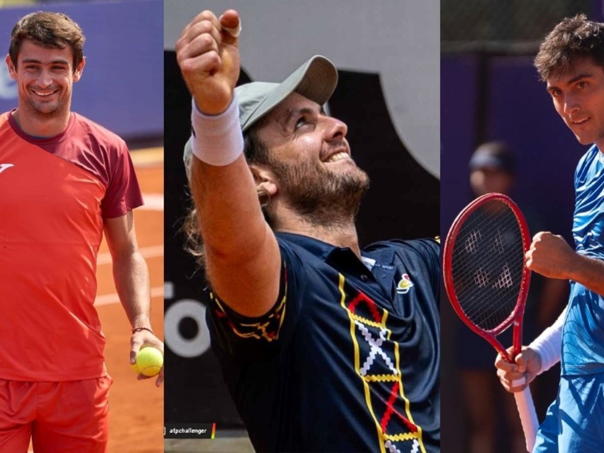 Día histórico para el tenis argentino: Navone, Trungelliti y Burruchaga jugarán finales en los ATP de Bucarest, Marrakech y Houston