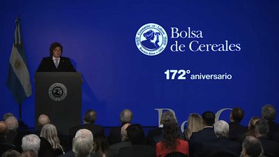 El presidente Milei anunció una baja de las retenciones al trigo y la cebada en junio y para la soja en enero de 2027