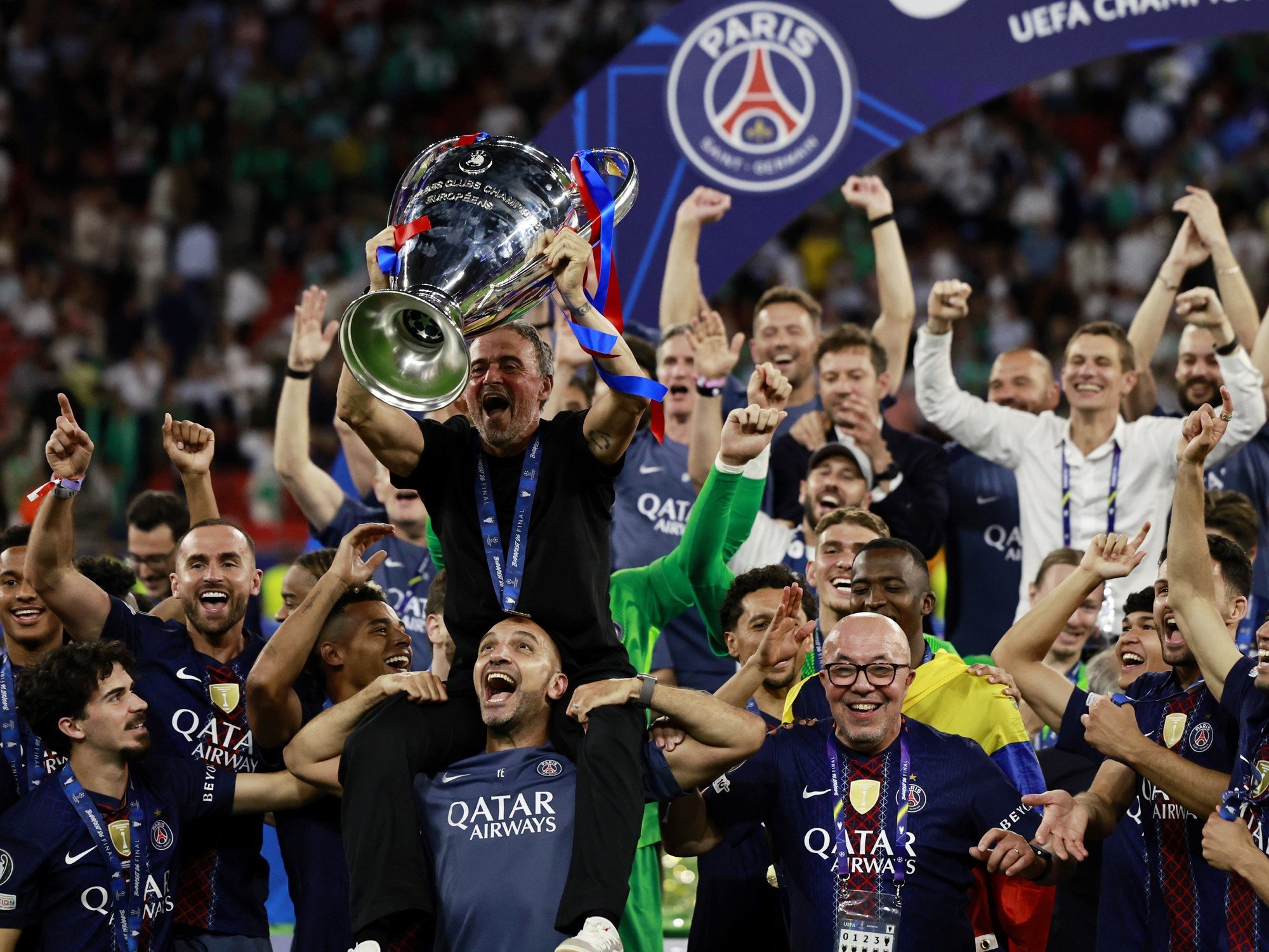 PSG bicampeón de la Champions League: venció a Arsenal por penales y confirmó la hegemonía del equipo de Luis Enrique