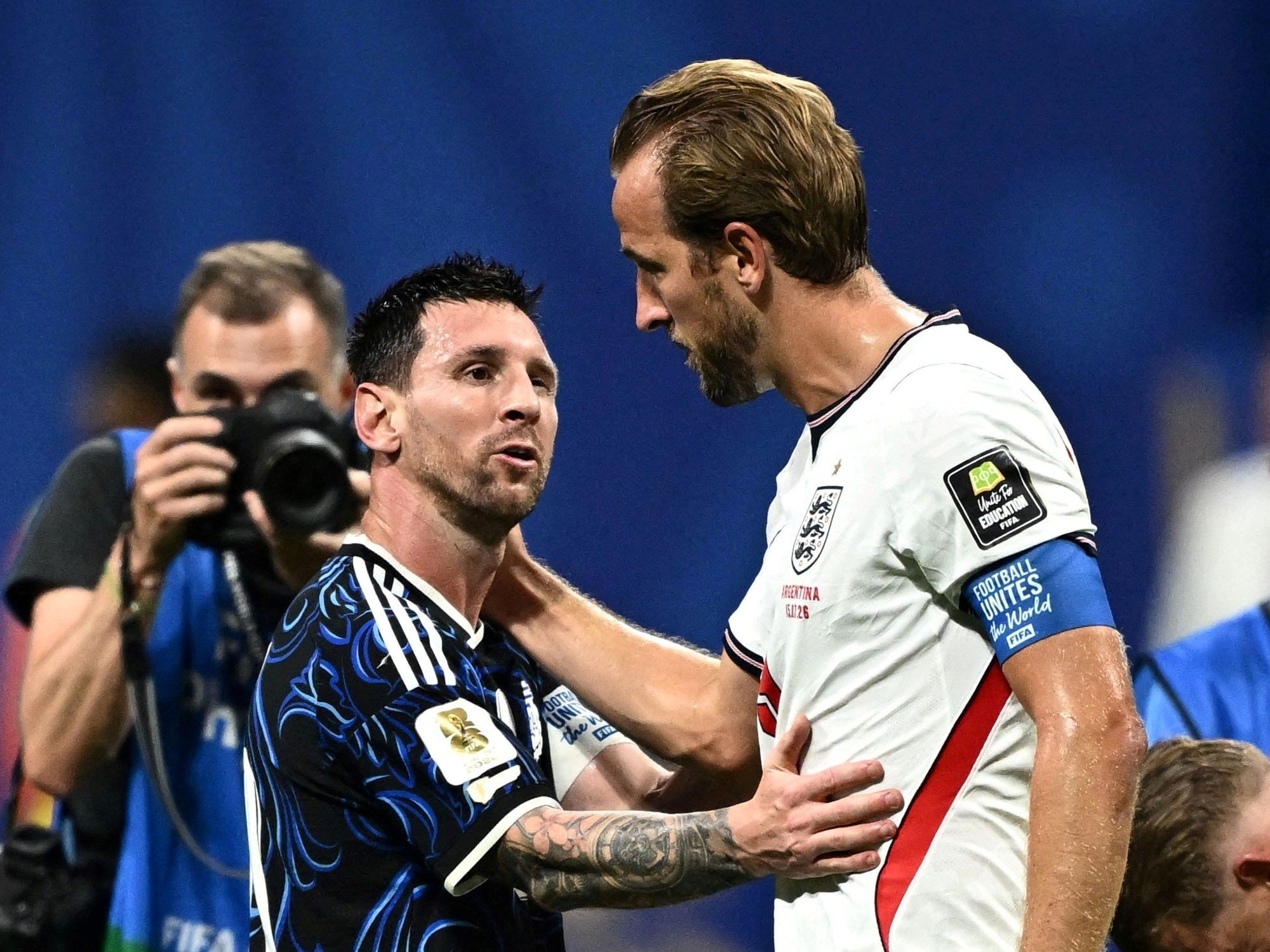 Harry Kane habló como nunca de la derrota de Inglaterra sobre Argentina en el Mundial y reveló su charla con Messi tras el partido