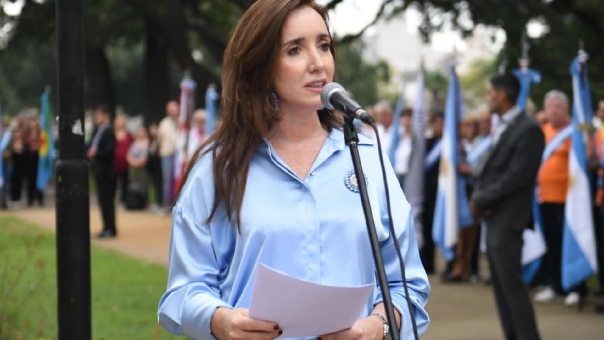 Victoria Villarruel se bajó a último momento del homenaje a Francisco en Luján: se negó a sentarse con Adorni