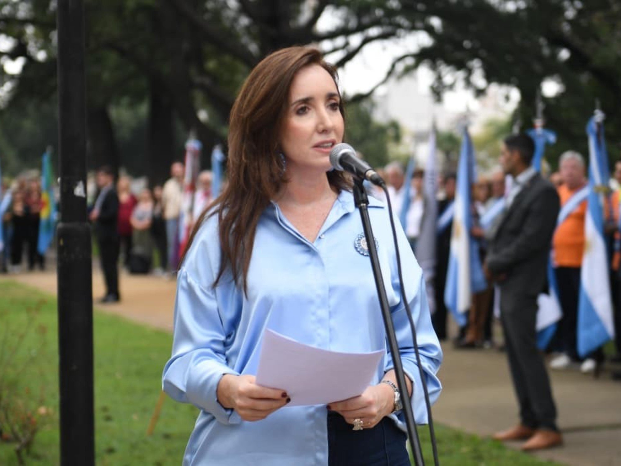 Victoria Villarruel se bajó a último momento del homenaje a Francisco en Luján: se negó a sentarse con Adorni