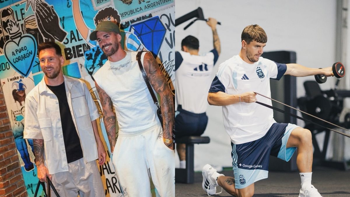 La Selección argentina realiza su primera práctica en Kansas, con Lionel Messi y el plantel completo